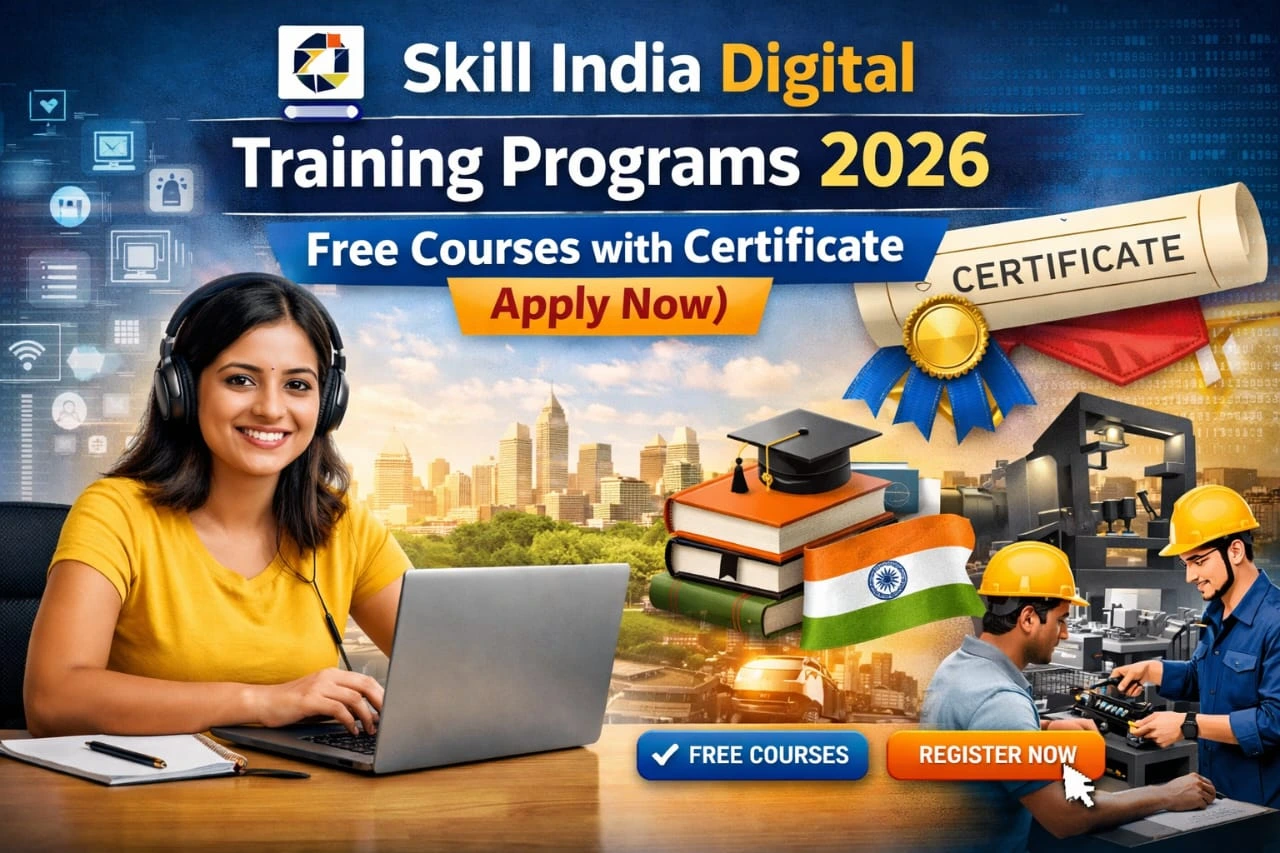 Skill India Digital Training Programs 2026: Free Courses with Certificate (Apply Now)