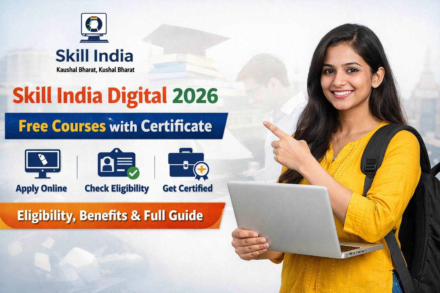 Skill India Digital 2026 Free Courses with Certificate: Apply Online, Eligibility, Benefits & Full Guide