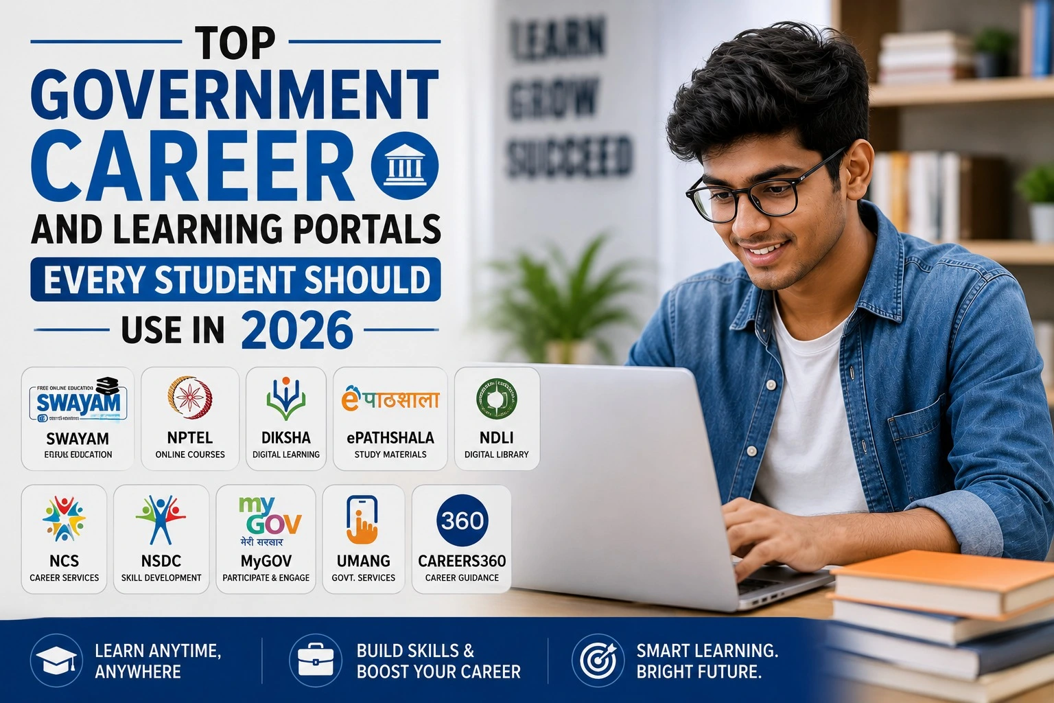 Top Government Career and Learning Portals Every Student Should Use in 2026 for Skills, Jobs and Career Growth